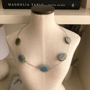 Double-strand Stone Necklace
